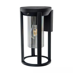 Maldives - Black PIR Wall Lamp with Clear Diffuser