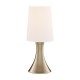 Searchlight-3922AB - Touch - Antique Brass Touch Table Lamp with Cream Shade