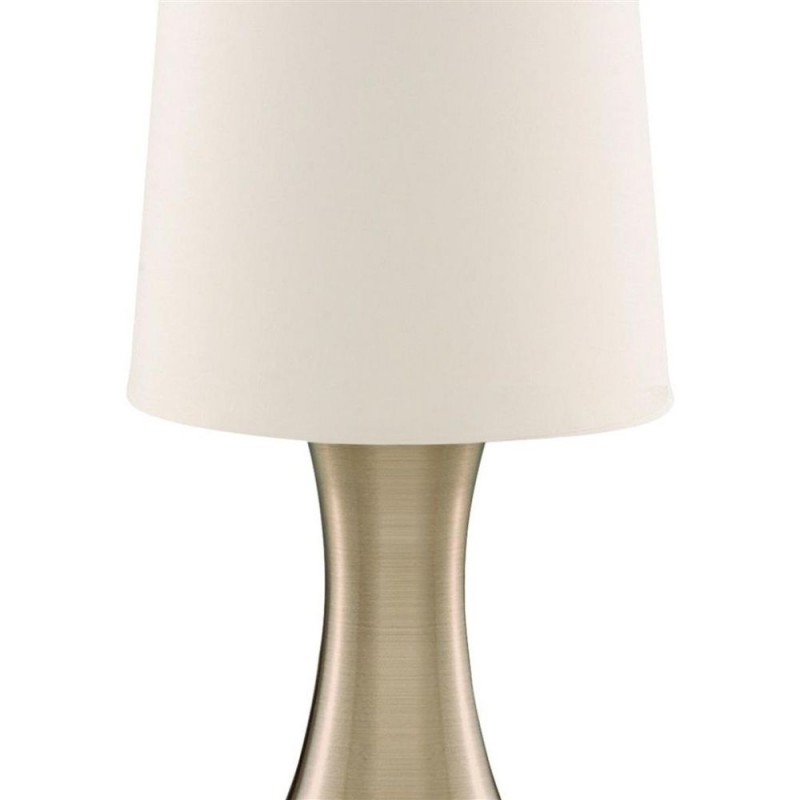 Searchlight-3922AB - Touch - Antique Brass Touch Table Lamp with Cream Shade