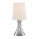 Searchlight-3922SS - Touch - Satin Silver Touch Table Lamp with White Shade