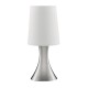 Searchlight-3922SS - Touch - Satin Silver Touch Table Lamp with White Shade