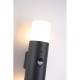 Searchlight-39230BK-PIR - Colorado - Black Up & Down PIR Wall Lamp with White Diffuser