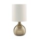 Searchlight-3923AB - Touch - White Shade & Antique Brass Touch Table Lamp