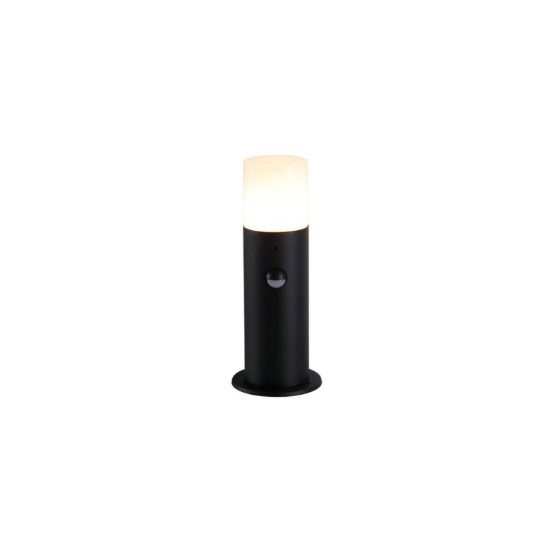 Searchlight-39240BK-300PIR - Colorado - Black PIR Bollard with White Diffuser