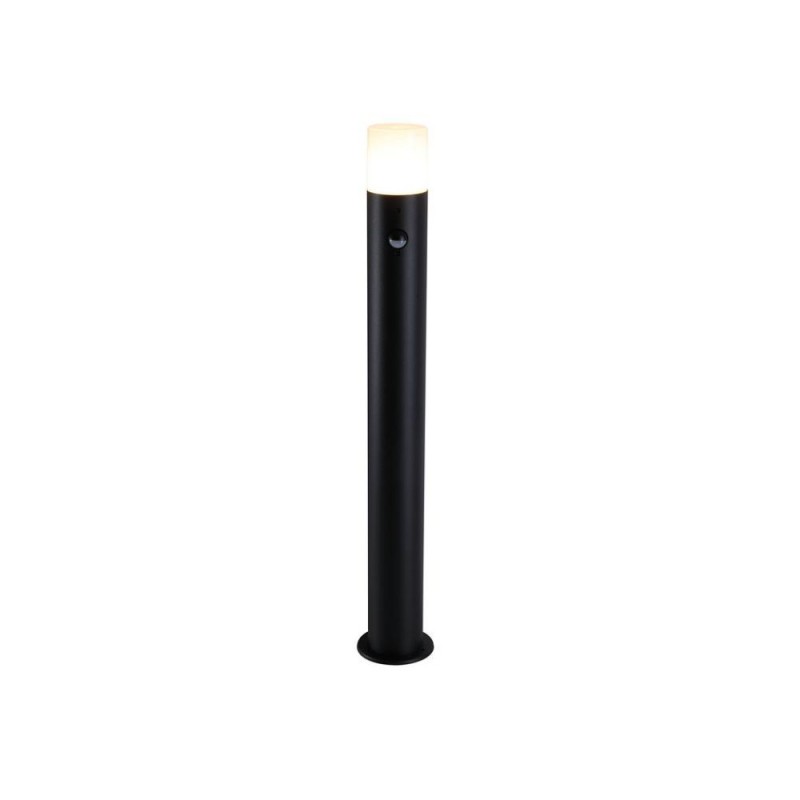 Searchlight-39240BK-800PIR - Colorado - Black PIR Bollard with White Diffuser