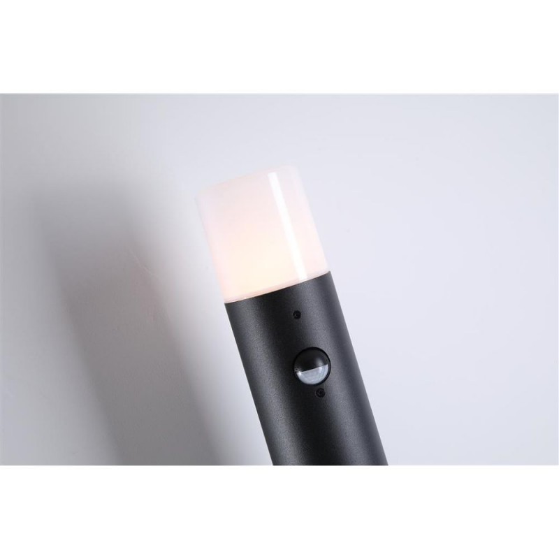 Searchlight-39240BK-800PIR - Colorado - Black PIR Bollard with White Diffuser