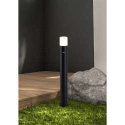Colorado - Black PIR Bollard with White Diffuser