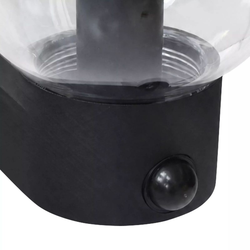 Searchlight-39920BK-PIR - Marina - Black PIR Wall Lamp with Clear Diffuser