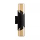Searchlight-39940BK - Broadway - Black Up & Down Wall Lamp with Amber Diffuser