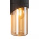 Searchlight-39940BK - Broadway - Black Up & Down Wall Lamp with Amber Diffuser