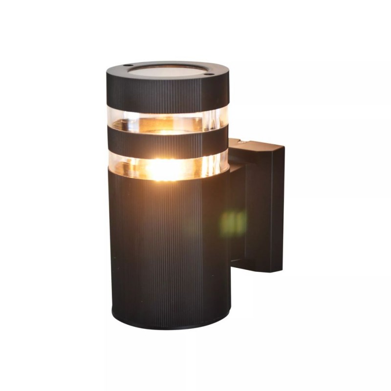 Searchlight-39960BK - Toluca - Black Wall Lamp with Clear Detailing