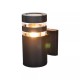 Searchlight-39960BK - Toluca - Black Wall Lamp with Clear Detailing