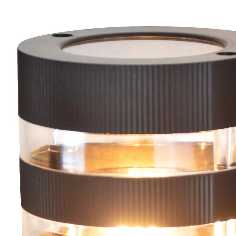 Searchlight-39960BK - Toluca - Black Wall Lamp with Clear Detailing