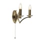 Searchlight-41312-2AB - Ascot - Antique Brass 2 Light Wall Lamp