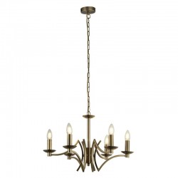Ascot - Antique Brass 6 Light Centre Fitting