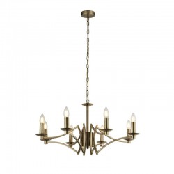 Ascot - Antique Brass 8 Light Centre Fitting