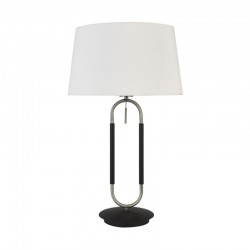 Jazz - White & Black with Satin Silver Table Lamp Jazz - White & Black with Satin Silver Table Lamp