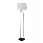 Jazz - White & Black with Satin Silver Floor Lamp Jazz - White & Black with Satin Silver Floor Lamp