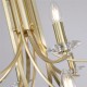 Searchlight-41612-12SB - Ascona - Satin Brass & Crystal Twist 12 Light Pendant