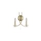Searchlight-4162-2SB - Ascona - Satin Brass Twist 2 Light Wall Lamp with Crystal Details