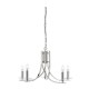 Searchlight-4165-5SS - Ascona - Satin Silver Twist 5 Light Pendant with Crystal Details
