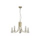 Searchlight-4165-5SB - Ascona - Satin Brass & Crystal Twist 5 Light Pendant
