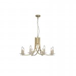 Ascona - Satin Brass & Crystal Twist 8 Light Pendant Ascona - Satin Brass & Crystal Twist 8 Light Pendant