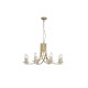 Searchlight-4168-8SB - Ascona - Satin Brass & Crystal Twist 8 Light Pendant