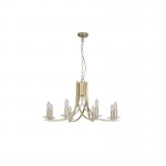 Ascona - Satin Brass & Crystal Twist 8 Light Pendant Ascona - Satin Brass & Crystal Twist 8 Light Pendant