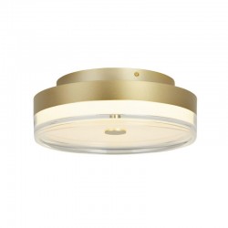 Cyprus - Gold LED Flush with Clear & White Acrylic Cyprus - Gold LED Flush with Clear & White Acrylic