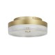 Searchlight-42651-30GO - Cyprus - Gold LED Flush with Clear & White Acrylic