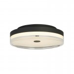Cyprus - Black LED Flush with Clear & White Acrylic Cyprus - Black LED Flush with Clear & White Acrylic