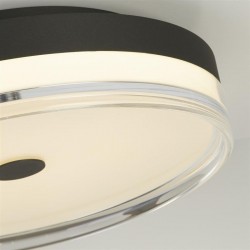 Cyprus - Black LED Flush with Clear & White Acrylic Cyprus - Black LED Flush with Clear & White Acrylic