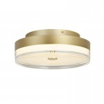 Cyprus - Gold LED Flush with Clear & White Acrylic Cyprus - Gold LED Flush with Clear & White Acrylic