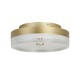 Searchlight-42651-40GO - Cyprus - Gold LED Flush with Clear & White Acrylic