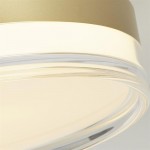 Cyprus - Gold LED Flush with Clear & White Acrylic Cyprus - Gold LED Flush with Clear & White Acrylic