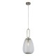 Searchlight-43581-1SN - Elixir - Clear Ribbed Glass & Satin Nickel Pendant