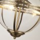 Searchlight-44213-3AB - Coronet - Antique Brass 3 Light Lantern Pendant