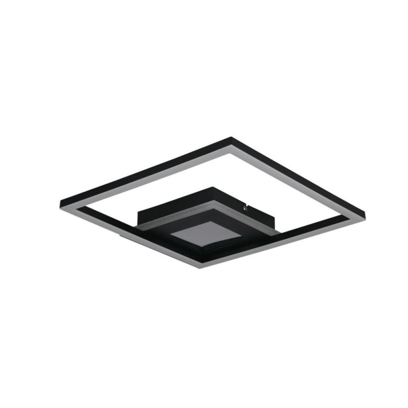 Searchlight-44250BK - Quadrate - Matt Black LED Flush