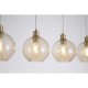 Searchlight-44520-4CP - Radiance - Matt Gold 4 Light over Island Fitting with Champagne Swirled Glass