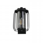 Reed - Black PIR Wall Lamp with Clear Diffuser Reed - Black PIR Wall Lamp with Clear Diffuser