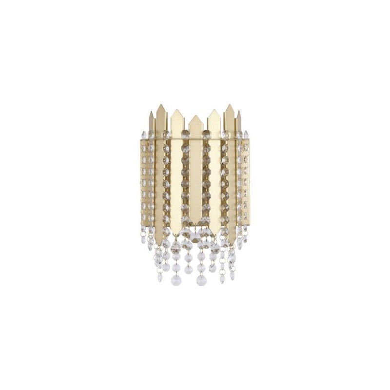 Searchlight-44710-2GO - Spear - Gold 2 Light Wall Lamp with Crystal