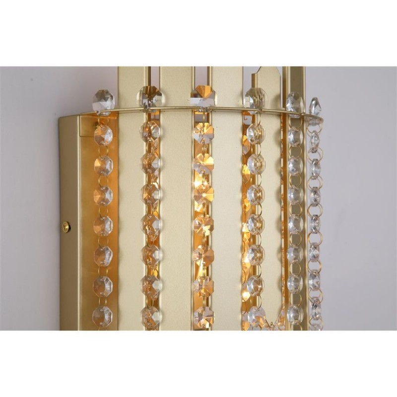 Searchlight-44710-2GO - Spear - Gold 2 Light Wall Lamp with Crystal