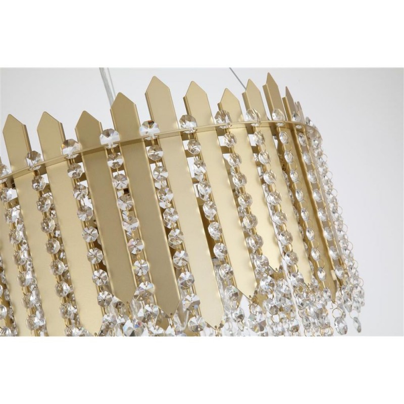 Searchlight-44710-8GO - Spear - Gold 8 Light Pendant with Crystal