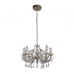 Utah - Gold 8 Light Chandelier with Crystal IP65 Utah - Gold 8 Light Chandelier with Crystal IP65