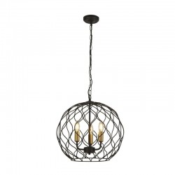 Finesse - Matt Black and Gold 3 Light Globe Pendant Finesse - Matt Black and Gold 3 Light Globe Pendant