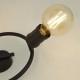Kitchen Lights - Dance - Black 3 Light Swirl Spotlights Searchlight-45201-3BK - Dance - Black 3 Light Swirl Spotlights