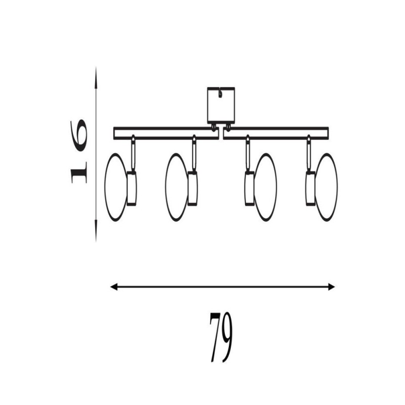 Searchlight-45202-4BK - Dance - Black 4 Spotlights