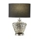 Searchlight-4552CC - Network - Decorative Chrome Table Lamp with Black Shade
