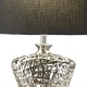Searchlight-4552CC - Network - Decorative Chrome Table Lamp with Black Shade